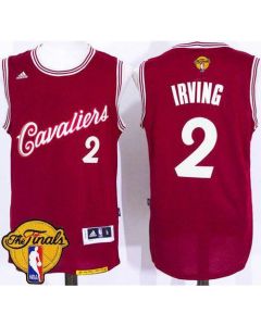 Cavaliers #2 Kyrie Irving Red 2015-2016 Christmas Day The Finals Patch Stitched NBA Jersey