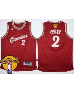 Cavaliers #2 Kyrie Irving Red 2015-2016 Christmas Day The Finals Patch Stitched Youth NBA Jersey
