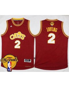 Cavaliers #2 Kyrie Irving Red CAVS The Finals Patch Stitched NBA Jersey