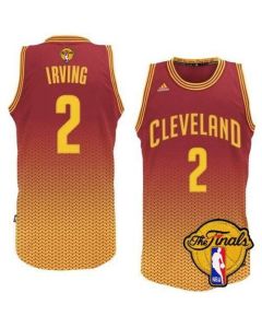 Cavaliers #2 Kyrie Irving Red Resonate Fashion Swingman The Finals Patch Stitched NBA Jersey