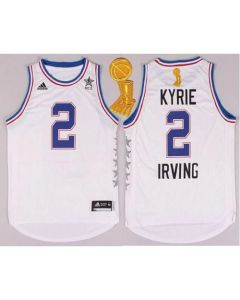 Cavaliers #2 Kyrie Irving White 2015 All Star The Champions Patch Stitched NBA Jersey