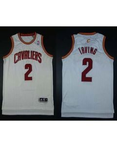 Cavaliers #2 Kyrie Irving White Revolution 30 Stitched NBA Jersey