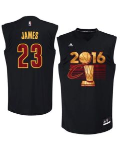 Cavaliers #23 LeBron James Black 2016 NBA Finals Champions Stitched NBA Jersey