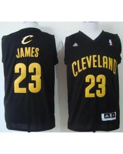 Cavaliers #23 LeBron James Black Fashion Stitched NBA Jersey