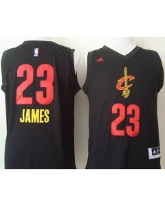 Cavaliers #23 LeBron James Black New Fashion Stitched NBA Jersey
