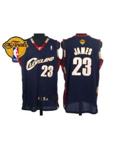 Cavaliers #23 LeBron James Blue The Finals Patch Stitched NBA Jersey