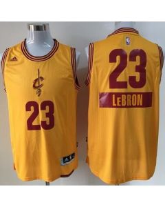 Cavaliers #23 LeBron James Gold 2014-15 Christmas Day Stitched Youth NBA Jersey