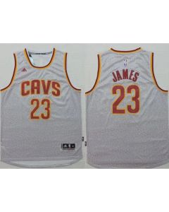 Cavaliers #23 LeBron James Grey Fashion Stitched NBA Jersey