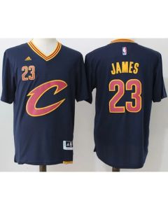 Cavaliers #23 LeBron James Navy Blue Short Sleeve "C" Stitched NBA Jersey