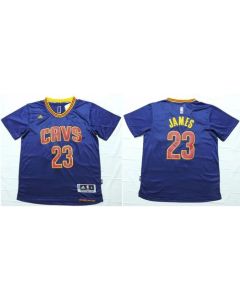 Cavaliers #23 LeBron James Navy Blue Short Sleeve Stitched NBA Jersey