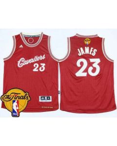 Cavaliers #23 LeBron James Red 2015-2016 Christmas Day The Finals Patch Stitched Youth NBA Jersey