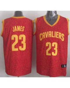 Cavaliers #23 LeBron James Red Crazy Light Stitched NBA Jersey