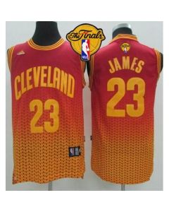Cavaliers #23 LeBron James Red Resonate Fashion The Finals Patch Stitched NBA Jersey