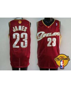 Cavaliers #23 LeBron James Red The Finals Patch Stitched NBA Jersey