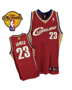 Cavaliers #23 LeBron James Red The Finals Patch Stitched Youth NBA Jersey