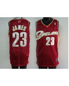 Cavaliers #23 LeBron James Stitched Red NBA Jersey