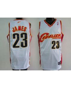 Cavaliers #23 LeBron James Stitched White NBA Jersey