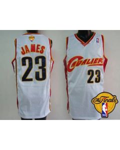 Cavaliers #23 LeBron James White The Finals Patch Stitched NBA Jersey