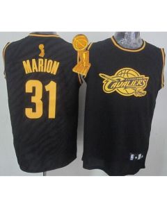 Cavaliers #31 Shawn Marion Black Precious Metals Fashion The Champions Patch Stitched NBA Jersey