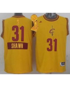 Cavaliers #31 Shawn Marion Yellow 2014-15 Christmas Day The Champions Patch Stitched NBA Jersey