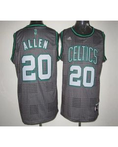 Celtics #20 Ray Allen Black Rhythm Fashion Embroidered NBA Jersey
