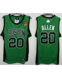 Celtics #20 Ray Allen Stitched Green Black Number Final Patch NBA Jersey