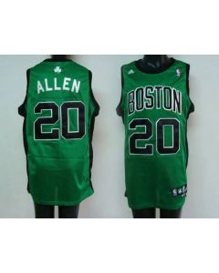 Celtics #20 Ray Allen Stitched Green Black Number NBA Jersey