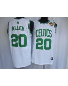Celtics #20 Ray Allen Stitched White Final Patch NBA Jersey