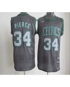 Celtics #34 Paul Pierce Black Rhythm Fashion Embroidered NBA Jersey