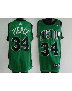 Celtics #34 Paul Pierce Stitched Green Black Number NBA Jersey