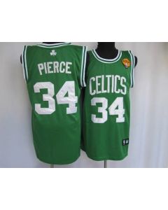 Celtics #34 Paul Pierce Stitched Green Final Patch NBA Jersey