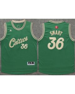 Celtics #36 Marcus Smart Green 2015-2016 Christmas Day Stitched NBA Jersey