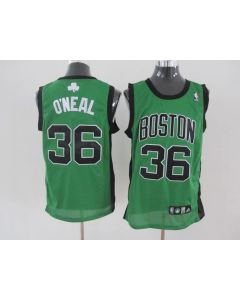 Celtics #36 Shaquille O'Neal Stitched Green(Black No.) NBA Jersey