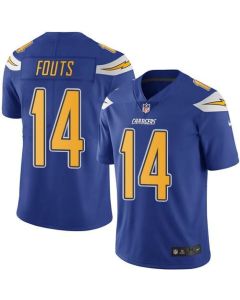 Chargers #14 Dan Fouts Electric Blue Men's Stitched NFL Limited Rush Jersey