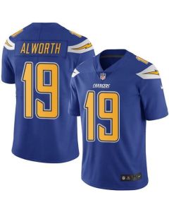 Chargers #19 Lance Alworth Electric Blue Men's Stitched NFL Limited Rush Jersey
