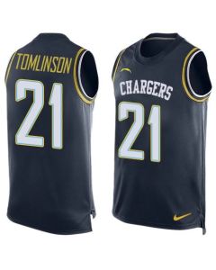 Chargers #21 LaDainian Tomlinson Navy Blue Team Color Men's Stitched NFL Limited Tank Top Jersey