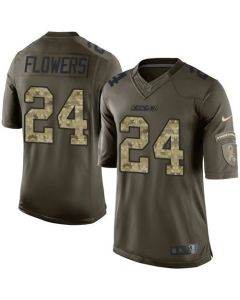 Chargers #24 Brandon Flowers Green Men's Stitched NFL Limited Salute to Service Jersey
