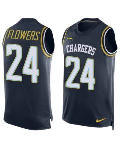 Chargers #24 Brandon Flowers Navy Blue Team Color Men's Stitched NFL Limited Tank Top Jersey