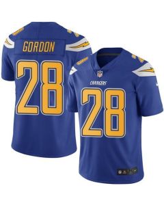 Chargers #28 Melvin Gordon Electric Blue Men's Stitched NFL Limited Rush Jersey