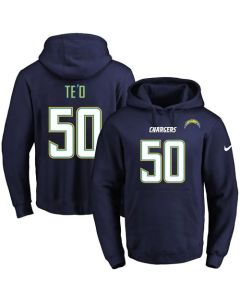 Chargers #50 Manti Te'o Navy Blue Name & Number Pullover NFL Hoodie