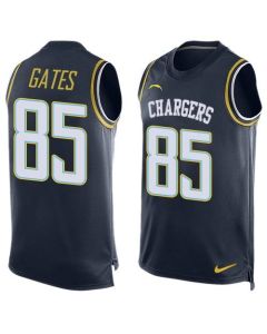 Chargers #85 Antonio Gates Navy Blue Team Color Men's Stitched NFL Limited Tank Top Jersey