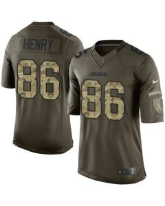 Chargers #86 Hunter Henry Green Men's Stitched NFL Limited Salute to Service Jersey