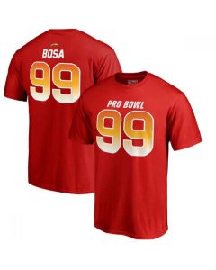 Chargers #99 Joey Bosa AFC Pro Line 2018 NFL Pro Bowl Red T-Shirt