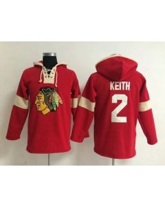 Chicago Blackhawks #2 Duncan Keith Red Pullover NHL Hoodie