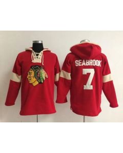 Chicago Blackhawks #7 Brent Seabrook Red Pullover NHL Hoodie