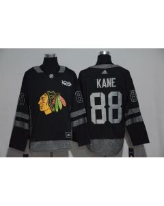 Chicago Blackhawks #88 Patrick Kane Black Men's 1917-2017 100th Anniversary Stitched NHL Jersey