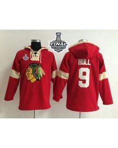 Chicago Blackhawks #9 Bobby Hull Red 2015 Stanley Cup Pullover NHL Hoodie