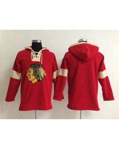 Chicago Blackhawks Blank Red Pullover NHL Hoodie
