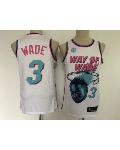Chicago Bulls #3 Dwyane Wade White Stitched NBA Jersey