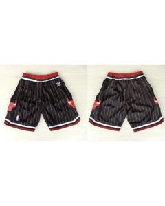 Chicago Bulls Black Strip NBA Shorts